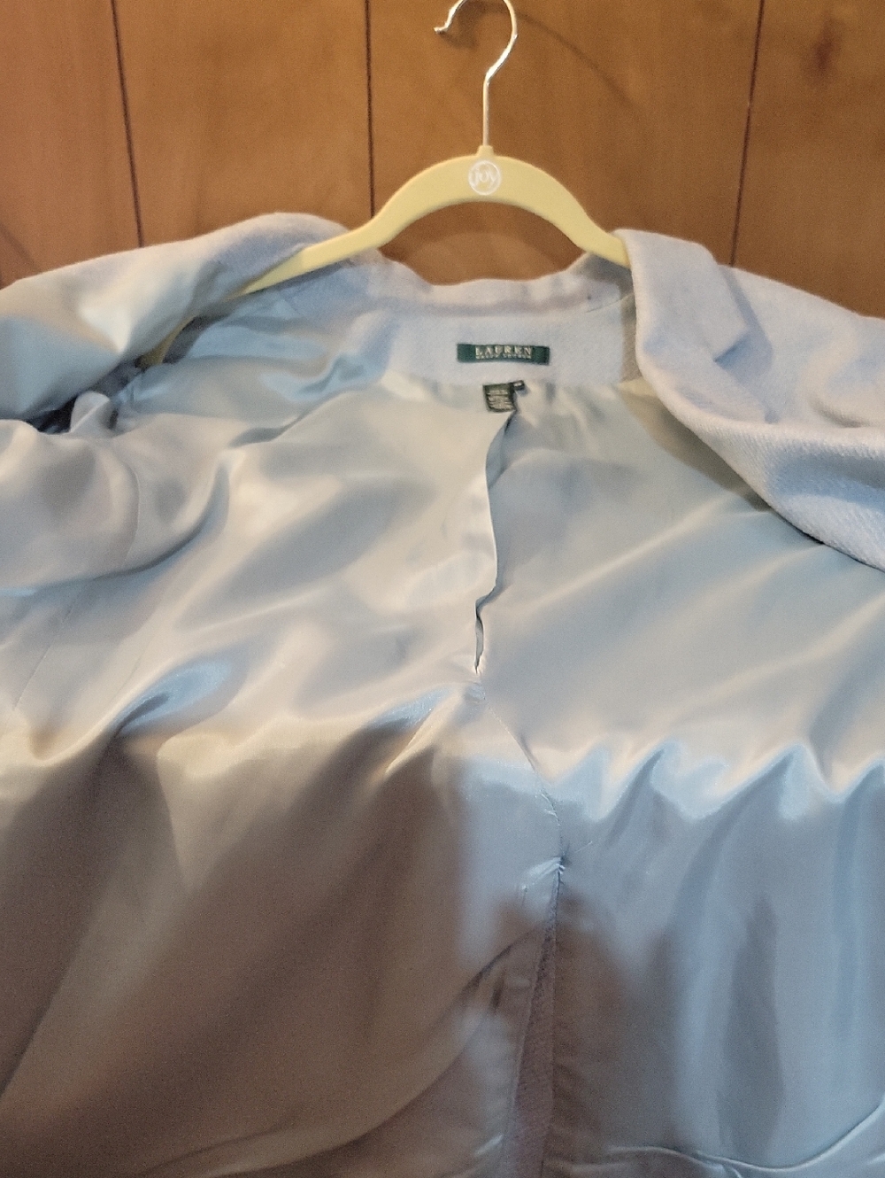 Ralph Lauren Light Blue Women's Silk And Linen Blazer - Picture 5 of 5